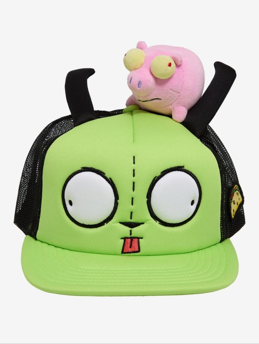 Invader Zim GIR & Pig Plush Trucker Hat